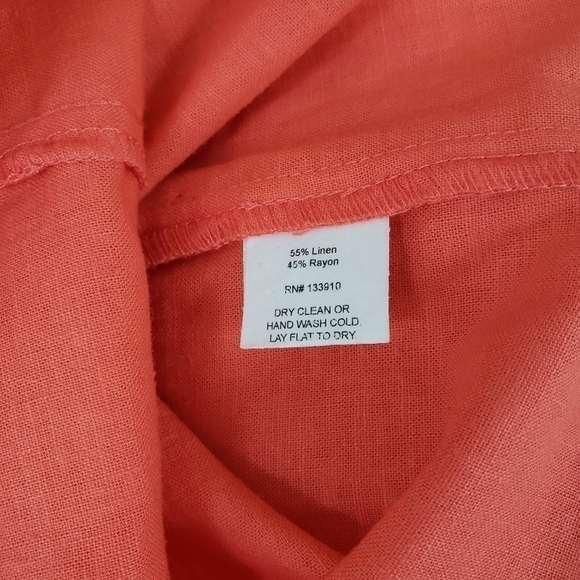 Show Me Your MuMu Orange Off The Shoulder Linen Mini Dress - Picture 10 of 11